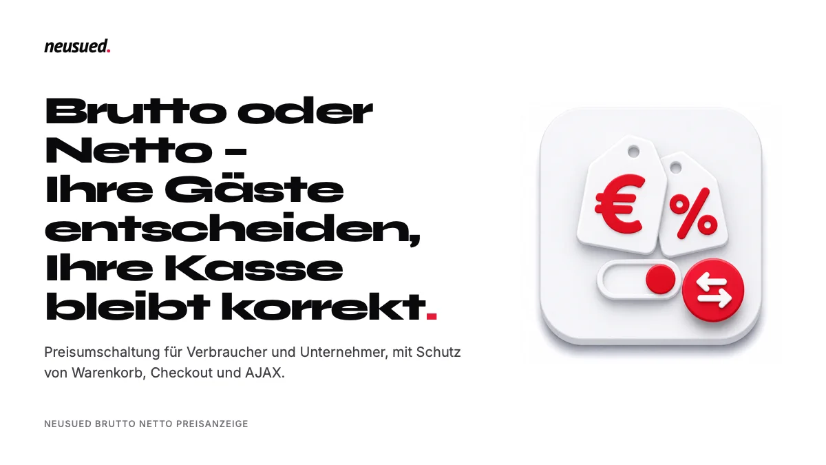 neusued Brutto Netto Preisanzeige – Plugin für JTL-Shop 5