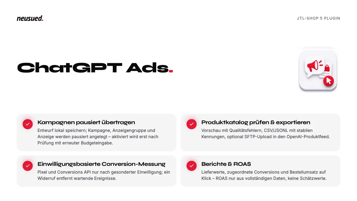 ChatGPT Ads – Funktionsübersicht